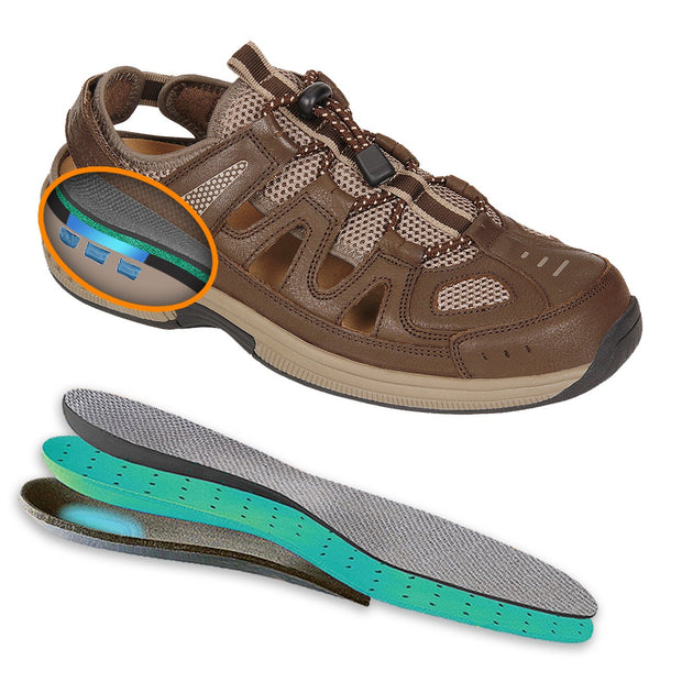 Alpine Brown Orthotic Sandal | CS ECF